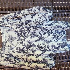 Floral Silk Sheer Blouse